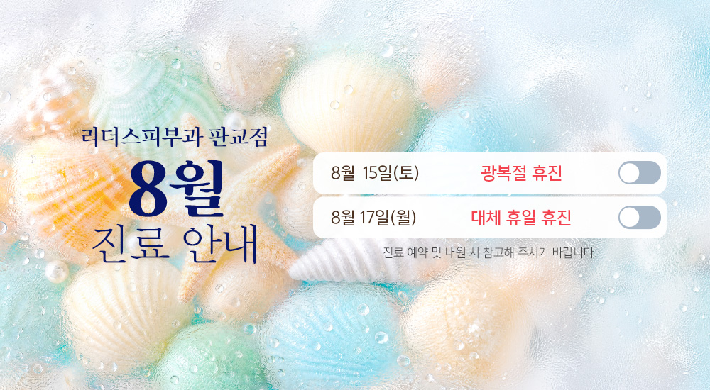8월 진료안내